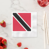 トリニダード・トバゴ国旗 縁ありカクテルナプキン (インサイチュ)