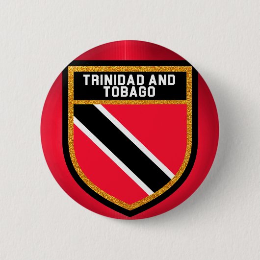 トリニダード・トバゴ国旗 缶バッジ (正面)