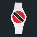 トリニダード・トバゴ国旗 腕時計<br><div class="desc">トリニダード・トバゴ国旗</div>