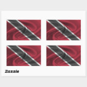 トリニダード・トバゴ国旗 長方形シール (シート)