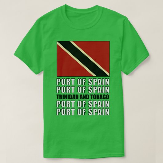 トリニダード・トバゴ国旗 Tシャツ (デザイン正面)