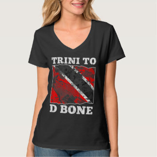 トリニダード・トバゴ国旗TriniからDボーンへ Tシャツ