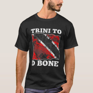 トリニダード・トバゴ国旗TriniからDボーンへ Tシャツ