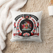 トリニダード・トバゴ国立プライドエンブレムオンホワイト クッション (ブランケット)