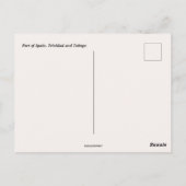 トリニダード・トバゴ港 ポストカード (裏面)