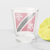 トリニダード・トバゴ独立記念日の国旗 ショットグラス (裏面)