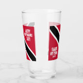 トリニダード・トバゴ独立記念日の国旗 タンブラーグラス (左)