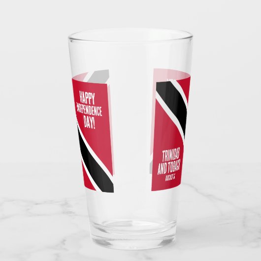 トリニダード・トバゴ独立記念日の国旗 タンブラーグラス (右)