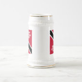 トリニダード・トバゴ独立記念日の国旗 ビールジョッキ (中央)