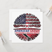 トリニダード・トバゴ米アメリカ合衆国統一された州 カード (正面/裏面インサイチュ)