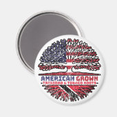 トリニダード・トバゴ米国統一された州 マグネット (正面/裏面)