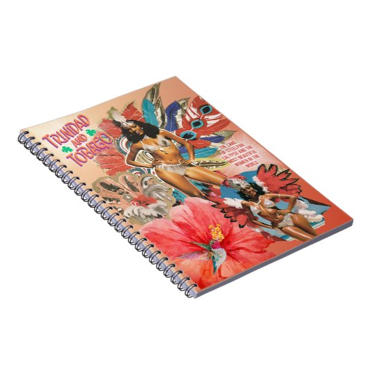 トリニダード・トバゴ象徴的カーニバルアート ノートブック (右側)