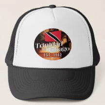 「トリニダード・トバゴ・エスト。1962インチ夕日（国旗あり）