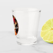 「トリニダード・トバゴ・エスト。1962インチ夕日（国旗あり） ショットグラス (右)
