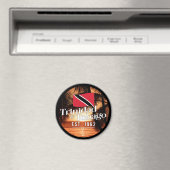 「トリニダード・トバゴ・エスト。1962インチ夕日（国旗あり） マグネット (インサイチュ (食洗機))