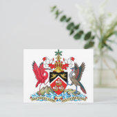 トリニダード・トバゴ・コート・オブ・アームズ ポストカード (スタンド正面)