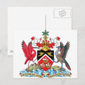 トリニダード・トバゴ・コート・オブ・アームズ ポストカード (正面/裏面)