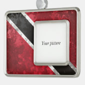 トリニダード・トバゴ シルバープレートフレームオーナメント (左)