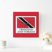 トリニダード・トバゴ スクエア壁時計 (ホーム)