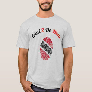トリニダード·トバゴ·トリニ2デ·ボーン指紋 Tシャツ