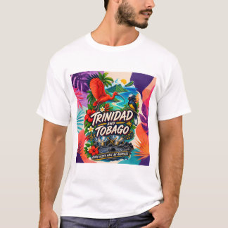 トリニダード・トバゴ ポジティブな気持ちには住所がある T-S Tシャツ