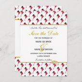 トリニダード・トバゴ 特別なイベント ウェディング セレブレーション セーブザデート (正面/裏面)