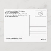 トリニダード・モーガスコーピオンチリペッパー葉書 ポストカード (裏面)