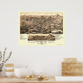 トリニダード， COパノラママップ – 1882 ポスター (キッチン)