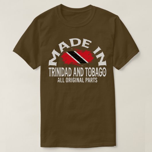 トリニダ生まれード・トバゴで Tシャツ (デザイン正面)
