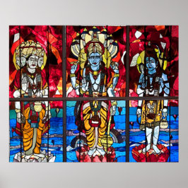 トリニティのステンドグラス窓 ポスター