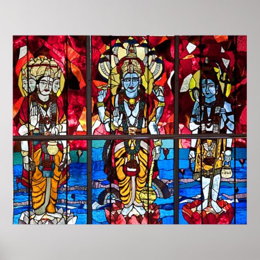 トリニティのステンドグラス窓 ポスター (正面)