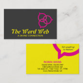 トリニティスピーチバブルロゴ(ピンク) 名刺 (正面/裏面)