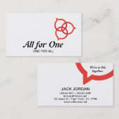 トリニティスピーチバブルロゴ（赤） 名刺 (正面/裏面)