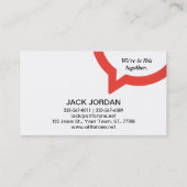 トリニティスピーチバブルロゴ（赤） 名刺 (裏面)