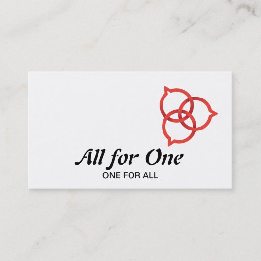 トリニティスピーチバブルロゴ（赤） 名刺 (正面)