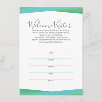 トリニティチャットバブルビジターカード エンクロージャーカード