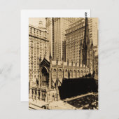 トリニティチャーチ&チャーチヤードローマンハッタンNYC ポストカード (正面/裏面)