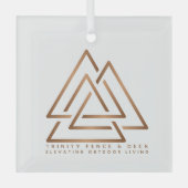 トリニティチャーム ガラスオーナメント (正面)