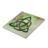 トリニティノットケルト緑グランジヴィンテージ タイル (側面)