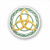 トリニティノットトリケートラのケルトの記号 シール (正面)