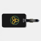 トリニティノットトリケートラのケルトの記号 ラゲッジタグ (裏面横)