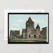 トリニティーチャーチ，ボストン1906ヴィンテージ ポストカード (正面/裏面)