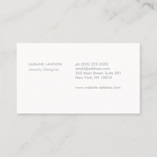 トリニティーノットケルトの記号 名刺 (裏面)