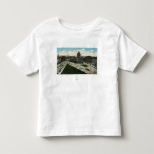 トリニティ教会のCopleyの正方形の眺め トドラーTシャツ