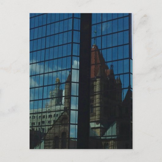 トリニティ教会/ジョン・ハンコック・タワー ポストカード (正面)