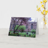 トリニティ教会、ブロードウェイ、NYC 2011年4月 カード (黄色い花)