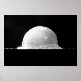 トリニティ核実験爆弾火球 – 1945 ポスター