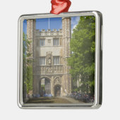 トリニティ·カレッジへの門と自転車の列 メタルオーナメント (左)