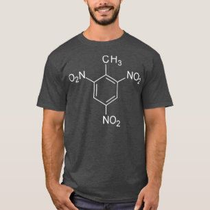 トリニトロトルエンTNT化学構造 Tシャツ