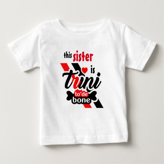 トリニ2 de bone sister ベビーTシャツ (正面)